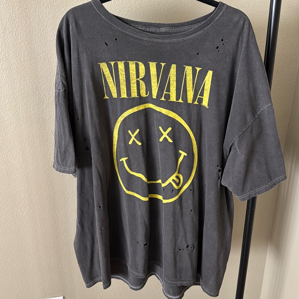 Urban Outfitters Nirvana oversized tee one size